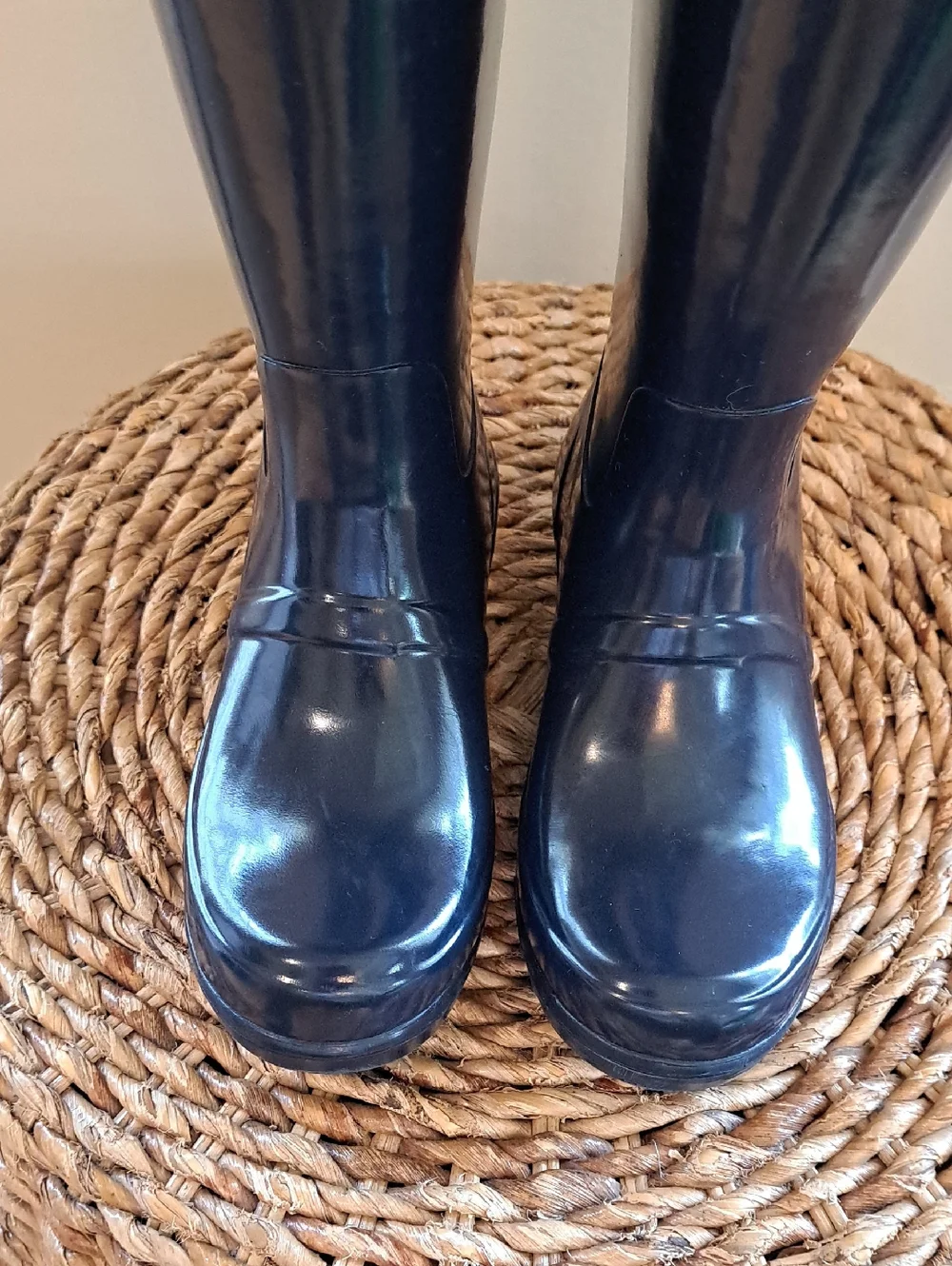 Polo Ralph Lauren Youth Unisex‎ Rain Navy/Red Wellie Rain/Outdoor Tall Boots 2